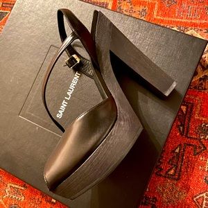 Saint Laurent Mary Jane platform sandals size 39.5 eur